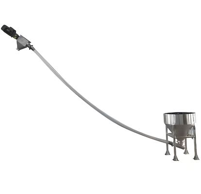 Un buen precio. Transportador de tornillo flexible de acero inoxidable 304 de alta eficiencia personalizable para la carga de granos a granel en línea