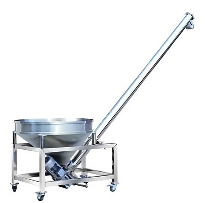 Un buen precio. Alimentación de transportadores en espiral de acero inoxidable de uso múltiple para el transporte de alimentos, sal en polvo y hielo en línea