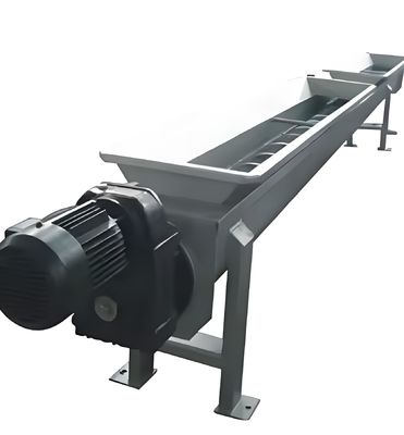 Un buen precio. 304/316L Sistema de transportador espiral de acero inoxidable para cenizas de carbón, lodo y grano con eje espiral industrial en línea