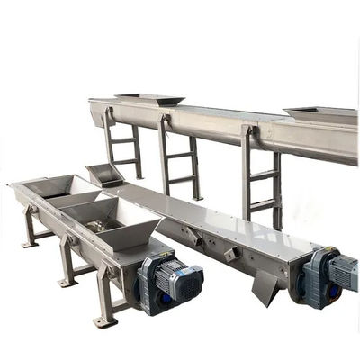 Un buen precio. Transportador de tornillo sin eje de acero inoxidable para el transporte eficiente de sólidos de lodo con diseño resistente a la corrosión en línea