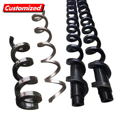 Un buen precio. Transportador de tornillo sin eje de acero inoxidable resistente al calor con dimensiones personalizadas para uso industrial en línea