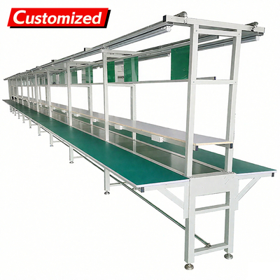 Un buen precio. Transportador de banda móvil de 750W para línea de montaje de fábrica, capacidad de 800KG en línea
