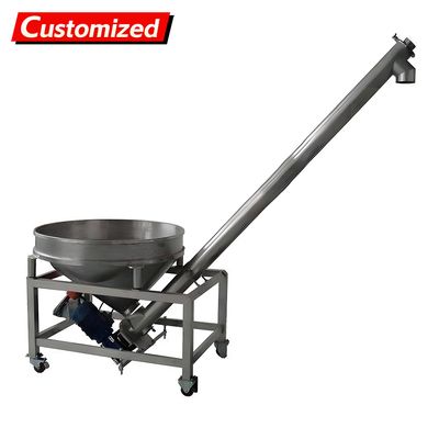 Un buen precio. Máquina espiral de transporte de material inclinado de acero inoxidable 304 para alimentos en línea