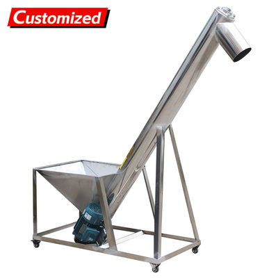 Un buen precio. Alimentación por tornillo de acero inoxidable con inclinación de 0-45 grados Alta resistencia a la tracción y operación manual o automática en línea