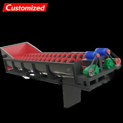 Un buen precio. Sand screw Washer  Spiral Sand Washing Machine high cleaning efficiency Energy Saving Mining Equipment wear-resistant steel Screw Sand Washer Machine for Gravel Pebble Basalt en línea