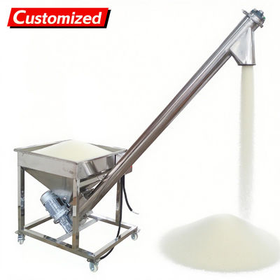 Un buen precio. oem Automatic Screw Powder Feeder Machine Stainless Steel Vibrating Inclined Conveyor Hopper with 4.5'' Diameter Auger Loader for Spices, Resin & Granular Materials 3m³/h Capacity 110V en línea
