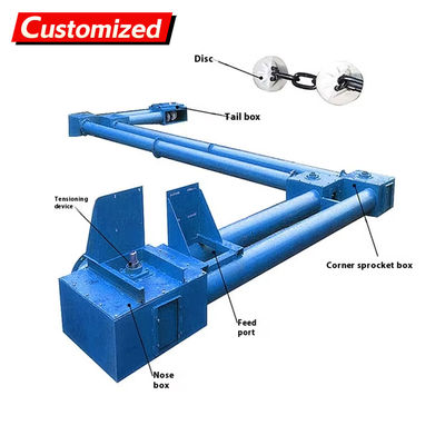 Un buen precio. Fabricante de transportadores de tubos de acero inoxidable Combinación vertical y horizontal de transportadores de tubos de cadena Proceso de sellado Construcción robusta y duradera para el manejo de vari en línea