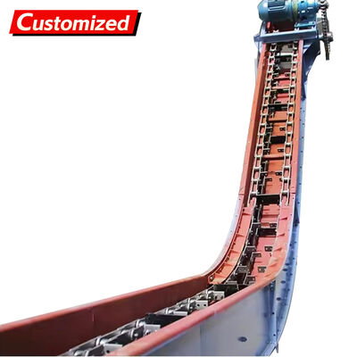 Un buen precio. Custom-made high-quality chain scraper conveyors and inclined drag chain scraper conveyors, suitable for transporting coal/ash/biomass, with specialized chain conveyors for wood chips. en línea