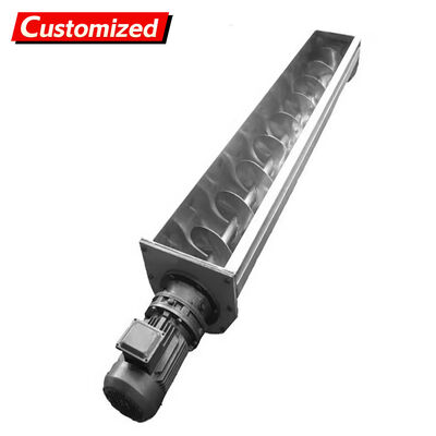 Un buen precio. Transportadores de tornillo de acero inoxidable personalizados Tipo de eje sin eje / eje / doble eje Resistente a la corrosión para materiales granulares / en polvo Transportadores de tornillo de minería hoja de transportador de gusano en línea