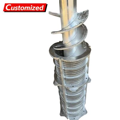 Un buen precio. Conveyor de tornillo continuo de acero inoxidable a medida Cuchillas espirales Ejes de tornillo de acero inoxidable para energía y minería, granjas, obras de construcción Acero inoxidable, acero al carbono y otros en línea