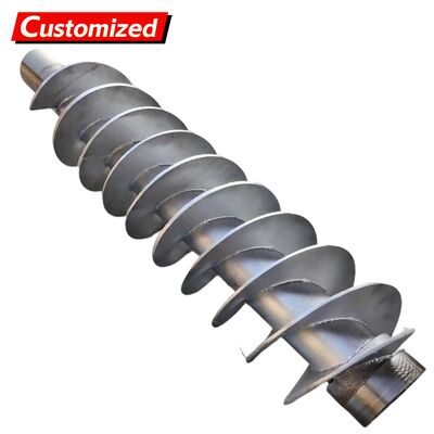 Un buen precio. Cuchillas de tornillo transportador personalizadas de acero inoxidable y acero al carbono con diseños con/sin eje para componentes de transportadores de tornillo para Energía y Minería, Granjas, Obras de construcción en línea