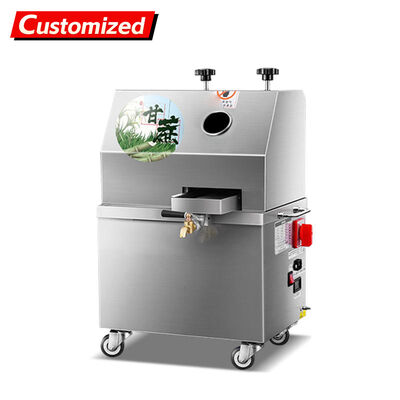 Un buen precio. Exprimidor de caña de azúcar comercial de alta calidad hecho a medida (con motor) Construcción de acero inoxidable 304 Alta eficiencia y ahorro de energía Ideal para bares de jugo de alto tráfico en línea