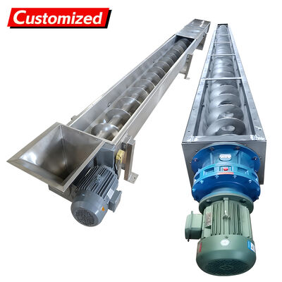 Un buen precio. Transportador de tornillo sin eje de acero inoxidable con fácil mantenimiento, sellado superior y rendimiento anti-enredos en línea
