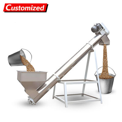 Un buen precio. Conveyor de tornillo de acero inoxidable resistente al calor y transportador de auger para uso industrial en línea