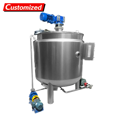 Un buen precio. Tanque de mezcla personalizado de acero inoxidable 304/316 con capacidad de 200 litros y calefacción eléctrica para industrias químicas y alimentarias en línea