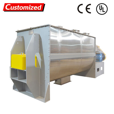 Un buen precio. Mezclador de polvo horizontal de acero inoxidable de velocidad variable con capacidad de mezcla de 500-1000 L en línea