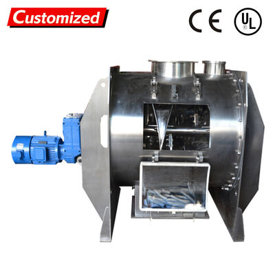 Un buen precio. Mezclador de tipo arado de acero inoxidable de alta precisión personalizado con velocidad variable para mezclar polvo en línea