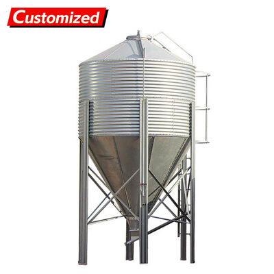Un buen precio. Torre de alimentación de acero galvanizado personalizable con una capacidad de 3-50 toneladas para la ganadería automatizada en línea