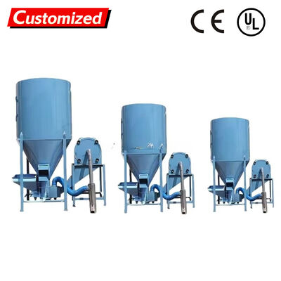 Un buen precio. Trituradora mezcladora vertical de alta producción personalizada de 300-2000 Kg/H para procesamiento de piensos para aves de corral y ganado en línea